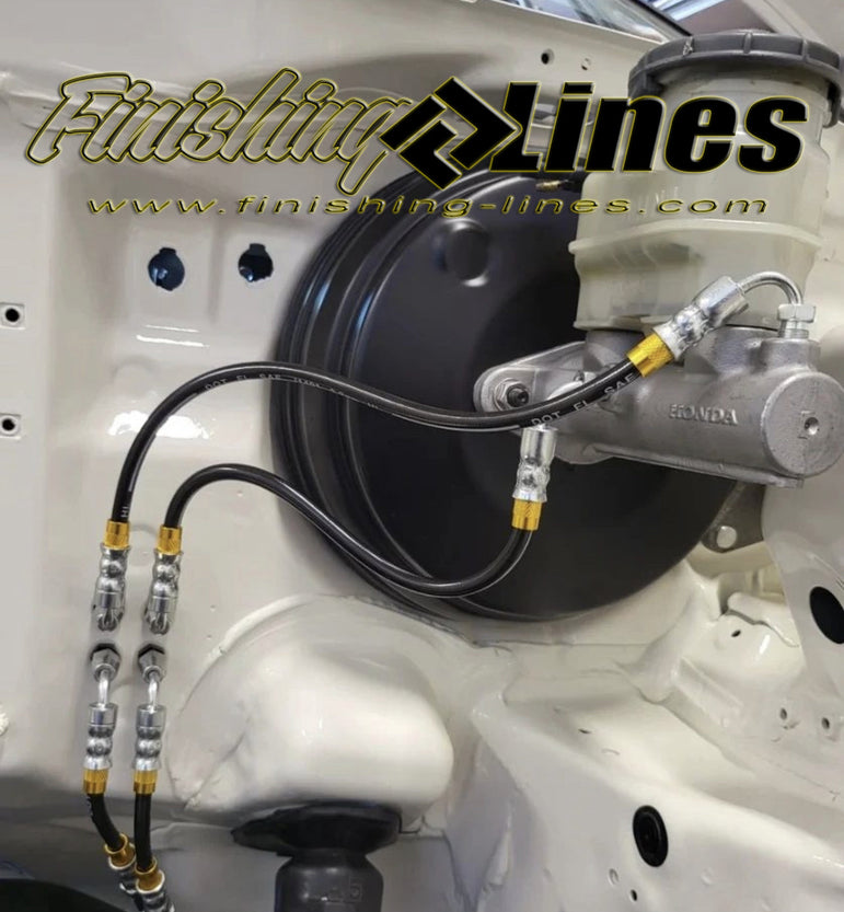 Finishing Lines EK Full Tuck Brake Line Kit – Stock Master Cylinder - JSI Racing 