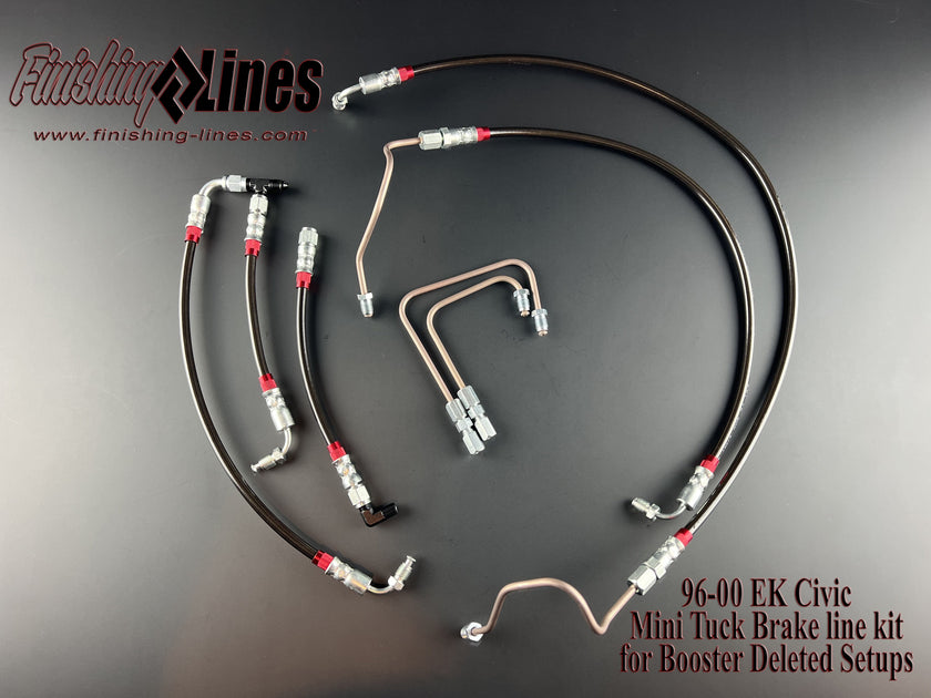 Finishing Lines EK Mini-Tuck Brake Line Kit (Booster Delete) - JSI Racing 