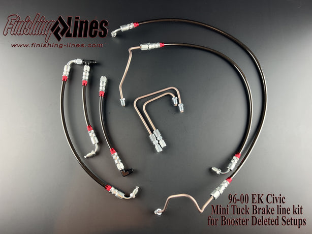 Finishing Lines EK Mini-Tuck Brake Line Kit (Booster Delete) - JSI Racing 