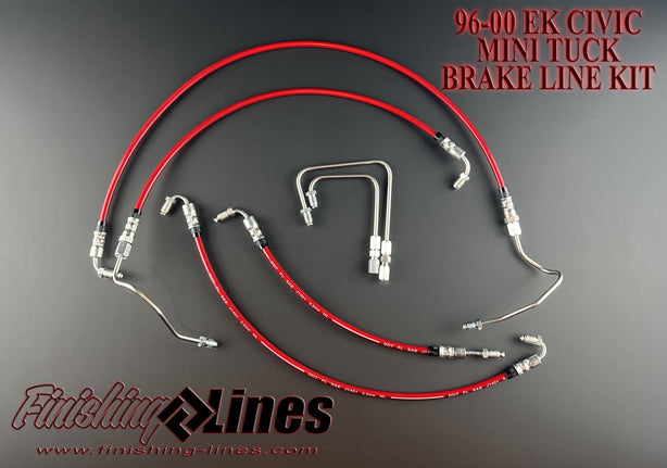 Finishing Lines EK Mini Tuck Brake Line Kit – Stock Master Cylinder - JSI Racing 