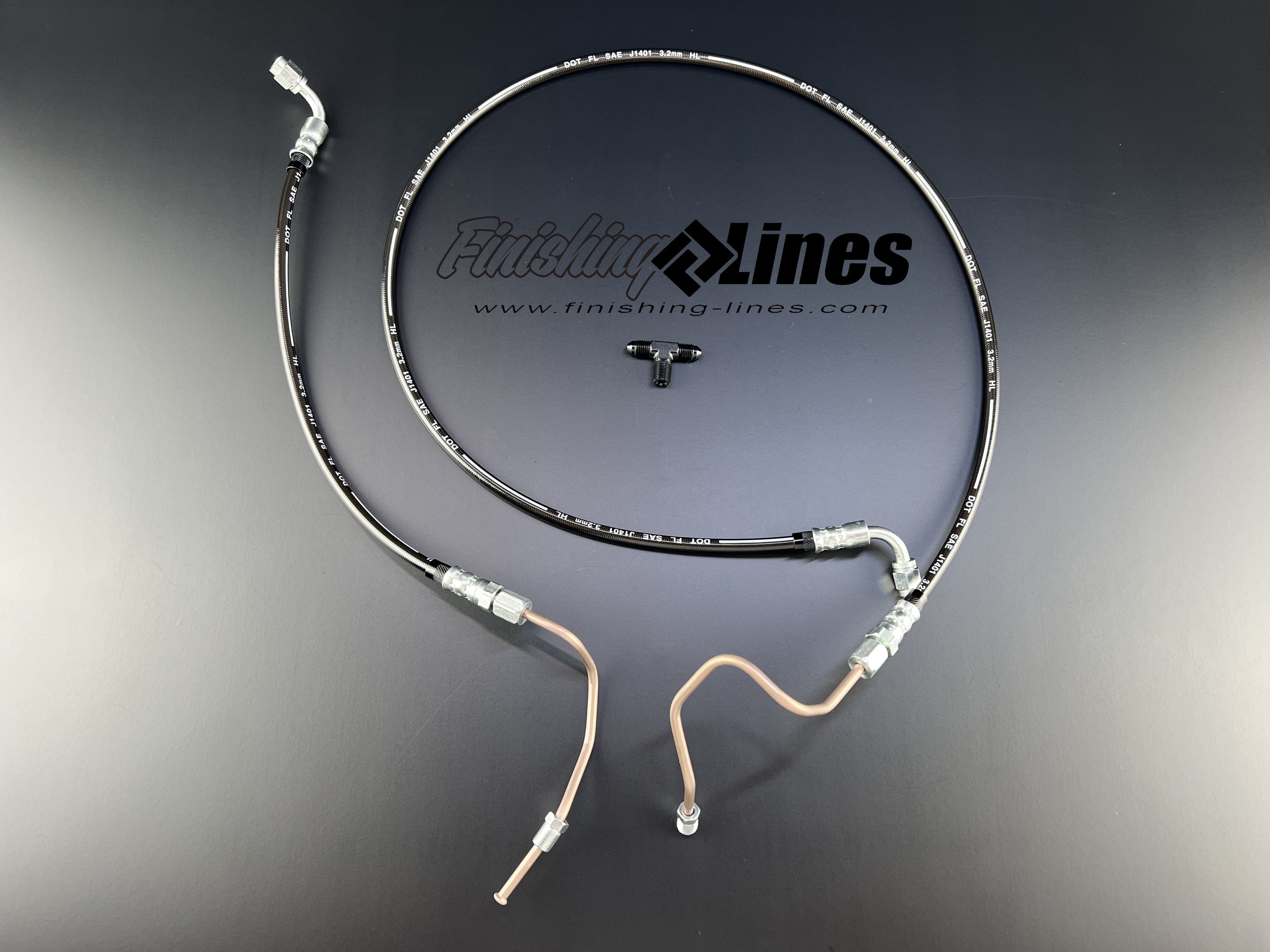 Finishing Lines EK SFWD V1 Front Brake Line Kit - JSI Racing 