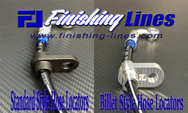 Finishing Lines EK Civic Front Caliper Hose Pair - JSI Racing 