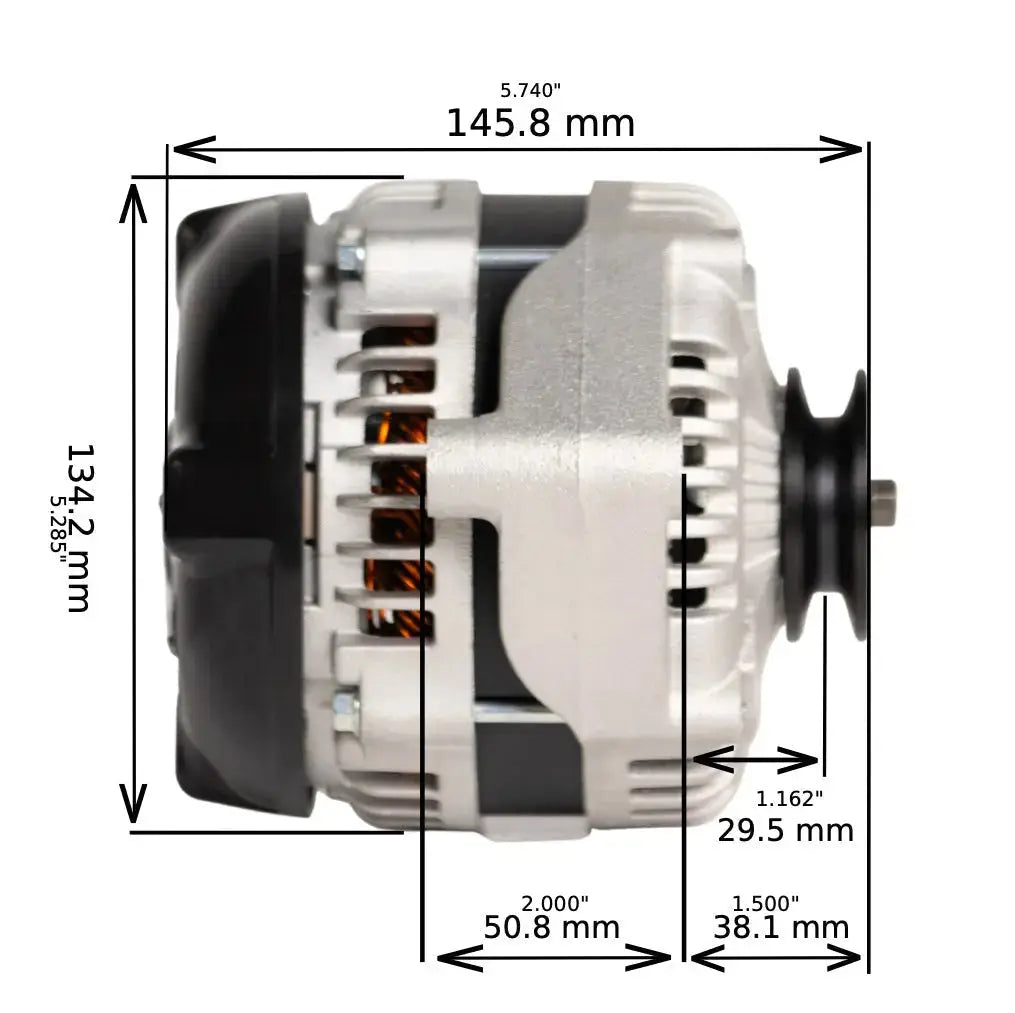 1970-1978 GMC K15 V8 6.6L 12si High Output Alternator - JSI Racing