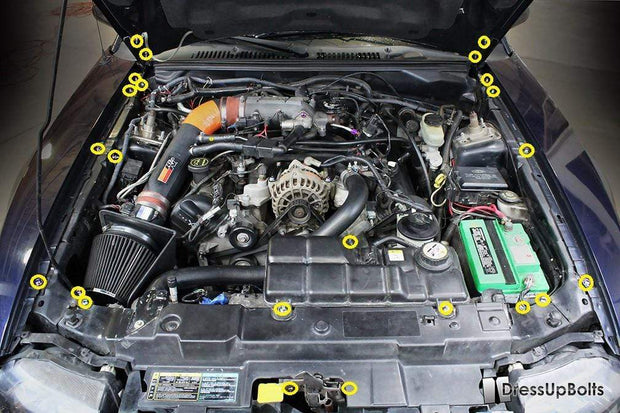 Ford Mustang (1999-2004) Titanium Engine Bay Kit - JSI Racing 