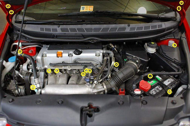 Honda Civic Si FG/FA (2006-2011) Titanium Ti Engine Bay Kit - JSI Racing 