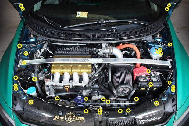 Honda CR-Z CRZ (2011-2015) Titanium Ti Engine Bay Kit - JSI Racing 