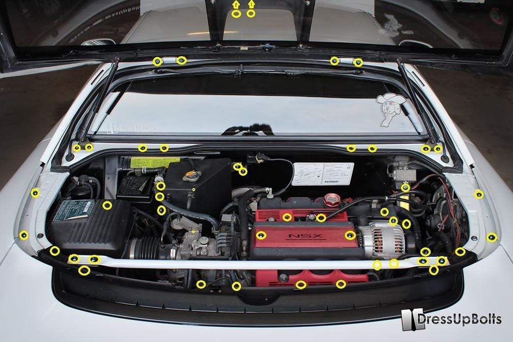 Acura NSX (1990-2005) Titanium Engine Bay Kit - JSI Racing 