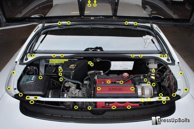 Acura NSX (1990-2005) Titanium Engine Bay Kit - JSI Racing 