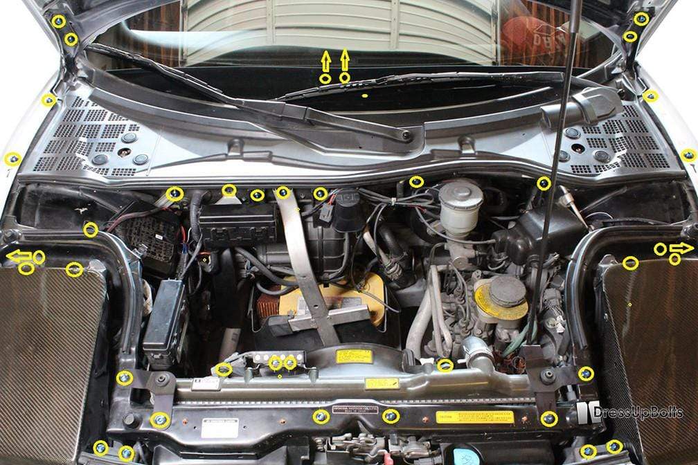 Acura NSX (1990-2005) Titanium Front Bay Kit - JSI Racing 