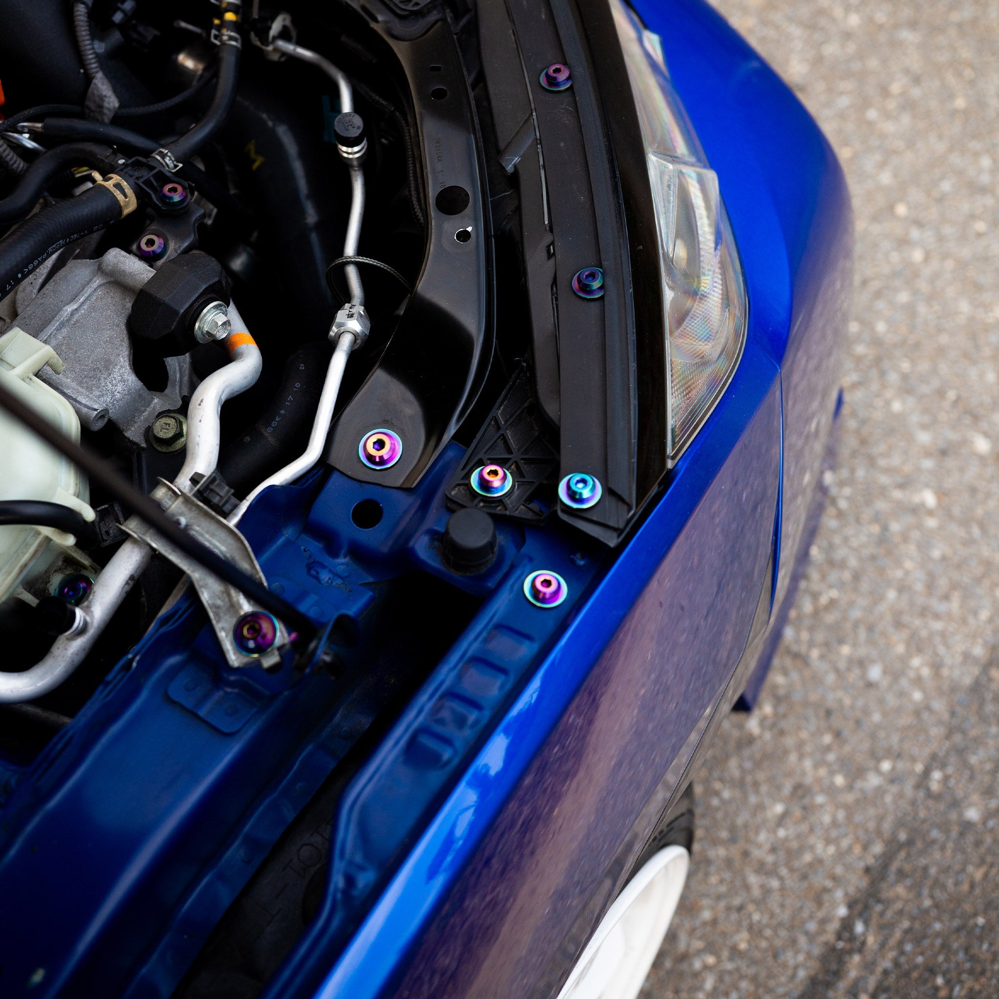 Stage 2 Titanium Hardware Engine Bay Kit - Honda Civic Si (2016-2021) - JSI Racing 