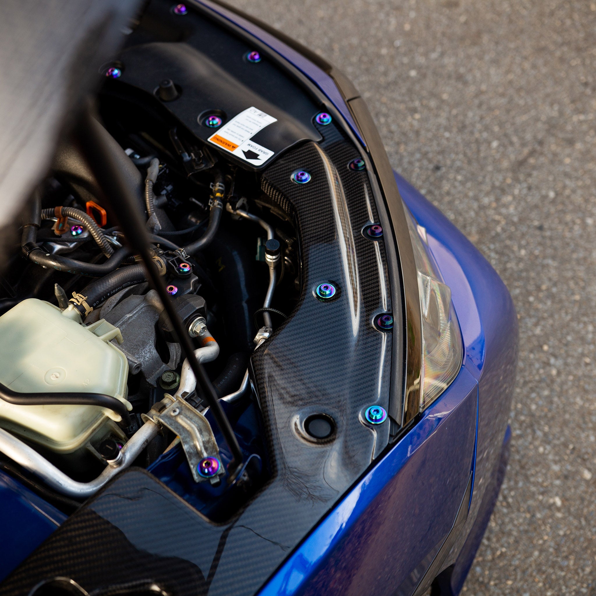 Stage 3 Titanium Hardware Engine Bay Kit - Honda Civic Si (2016-2021) - JSI Racing 
