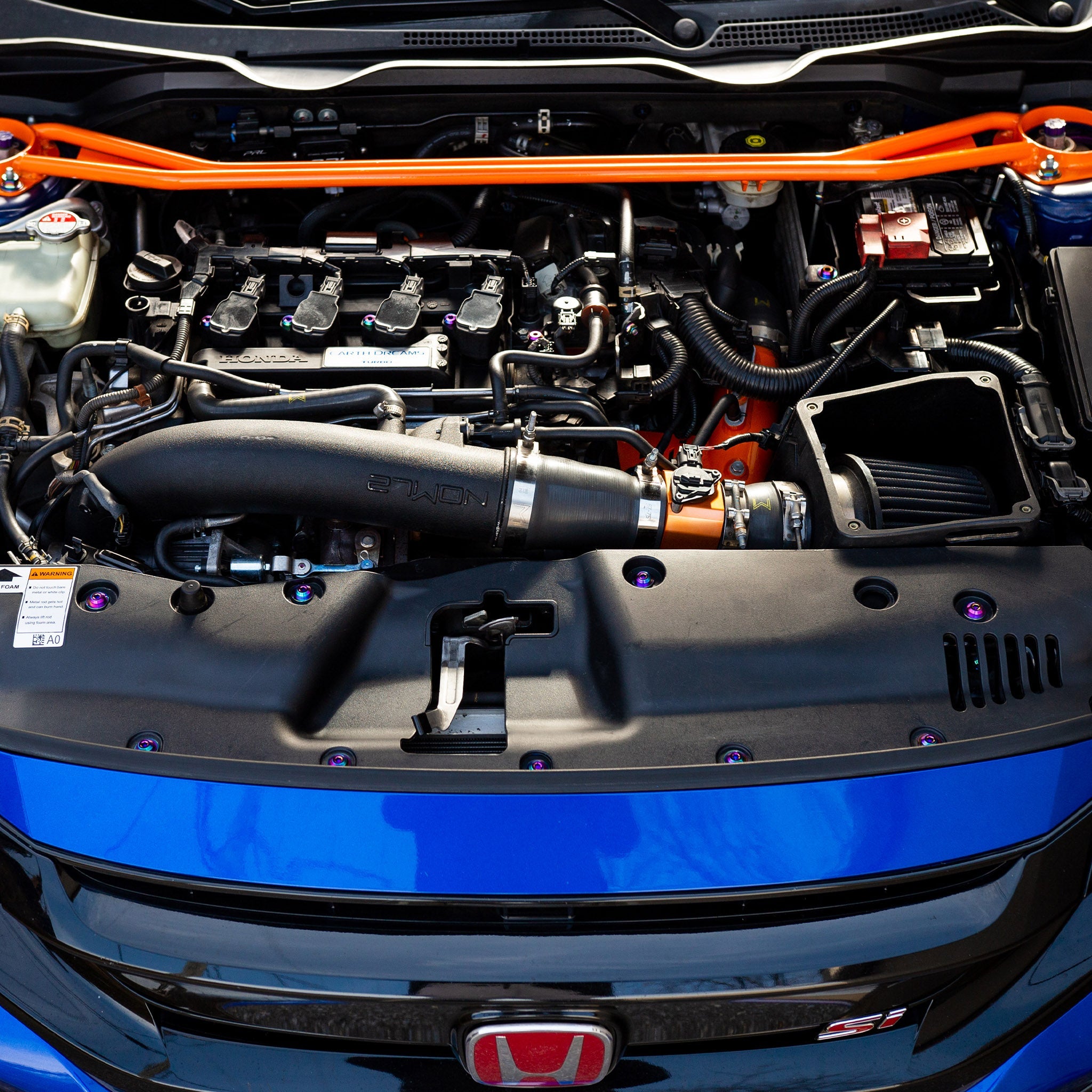 Stage 4 Titanium Hardware Engine Bay Kit - Honda Civic Si (2016-2021) - JSI Racing 