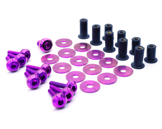 Titanium Hardware Radiator Shroud Kit - Honda Civic Si (2016-2021) - JSI Racing 