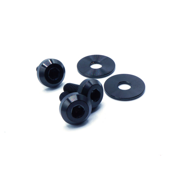 Titanium Hardware Fuel Door Kit - Honda Civic Si (2012-2015) - JSI Racing 