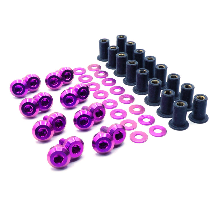 Titanium Hardware Plastic Clip Delete Trunk Kit - Honda Civic Si (2012-2015) - JSI Racing 