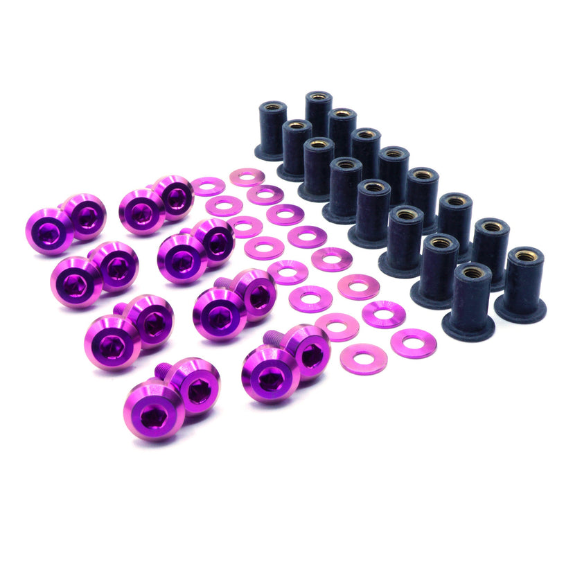 Titanium Hardware Plastic Clip Delete Trunk Kit - Honda Civic Si (2012-2015) - JSI Racing 