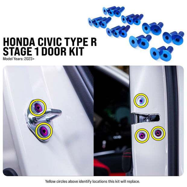 Stage 1 Titanium Hardware Door Kit - Honda Civic Type R (2023+) - JSI Racing 