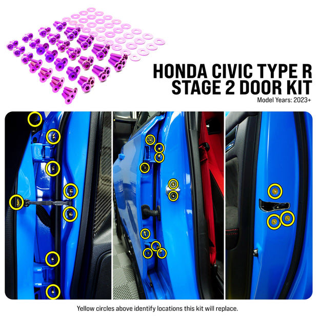 Stage 2 Titanium Hardware Door Kit - Honda Civic Type R (2023+) - JSI Racing 