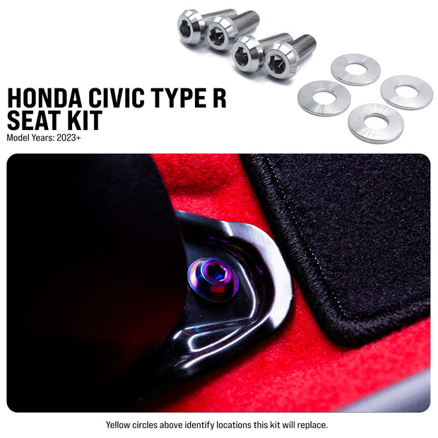 Titanium Hardware Seat Kit - Honda Civic Type R (2023+) - JSI Racing 
