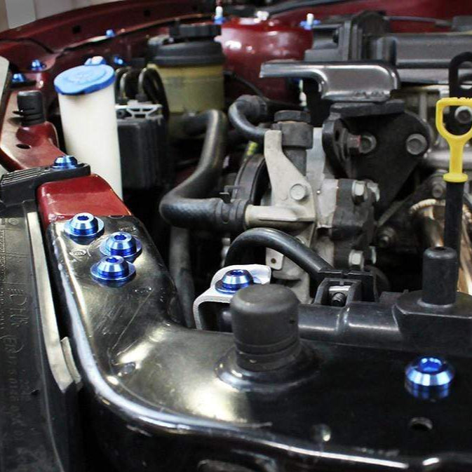 Hyundai Tiburon (2003-2008) Titanium Engine Bay Kit - JSI Racing 