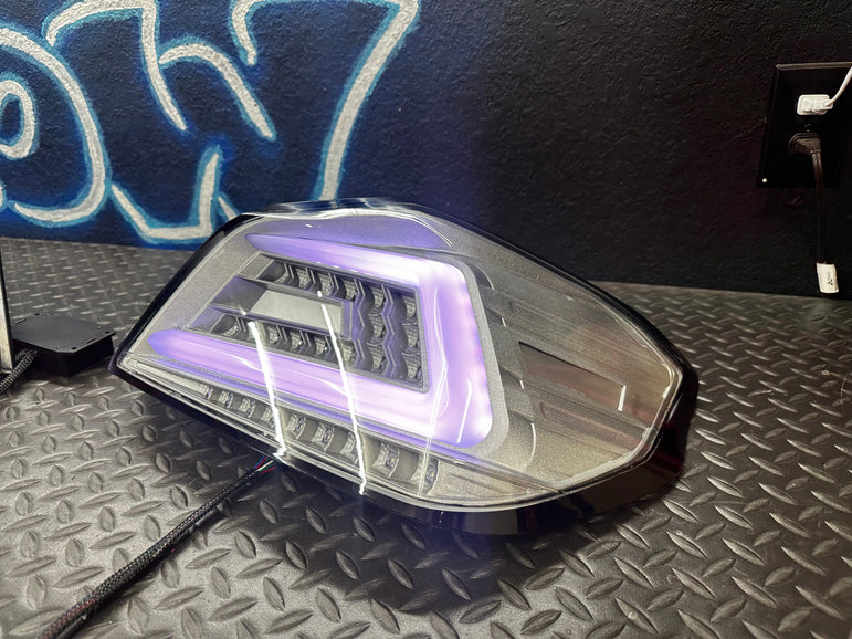 NTXGlow Clear Color Shifting Spec D Tail Lights (2015-2021 Subaru WRX) - JSI Racing 