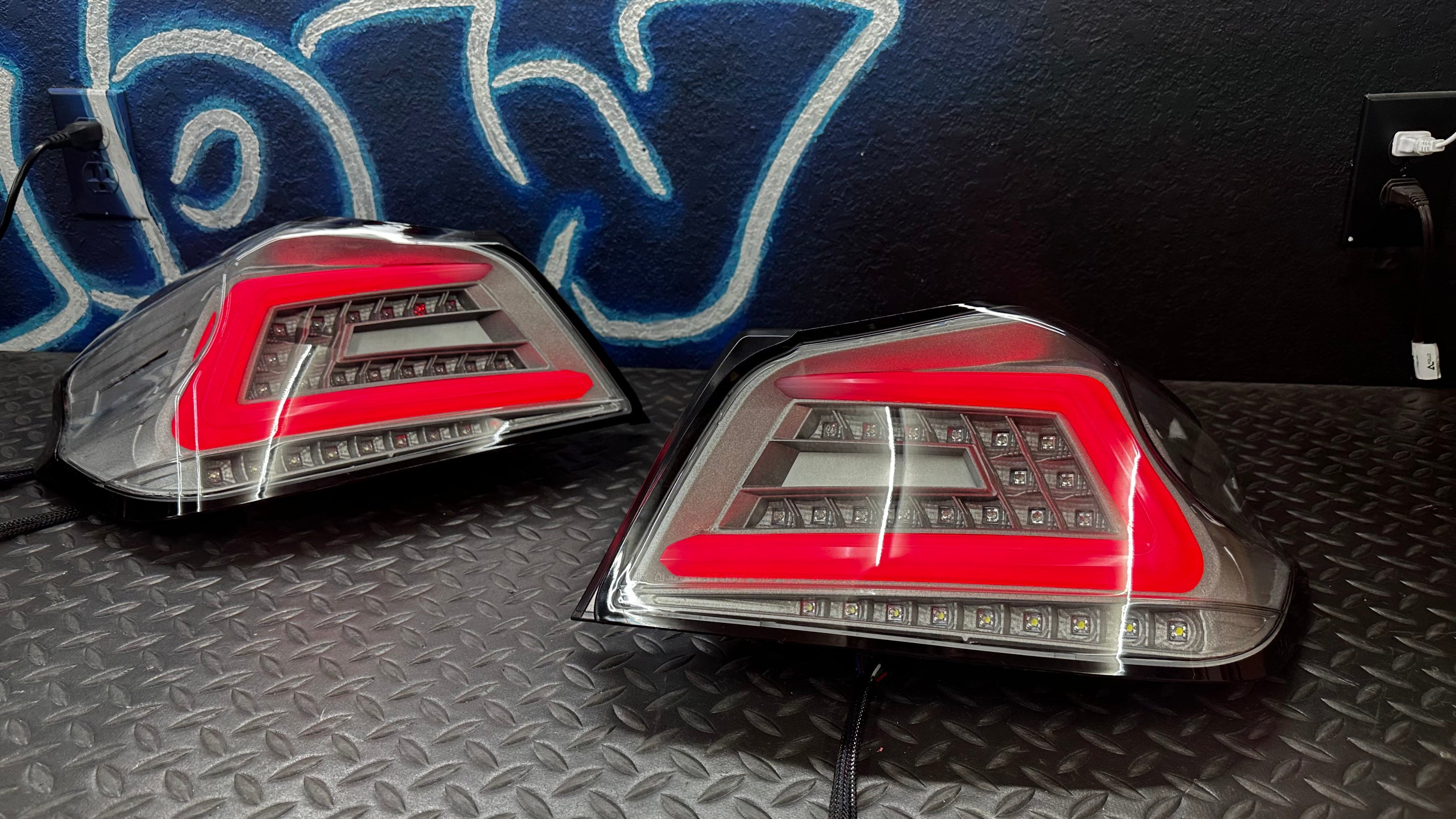 NTXGlow Clear Color Shifting Spec D Tail Lights (2015-2021 Subaru WRX) - JSI Racing 