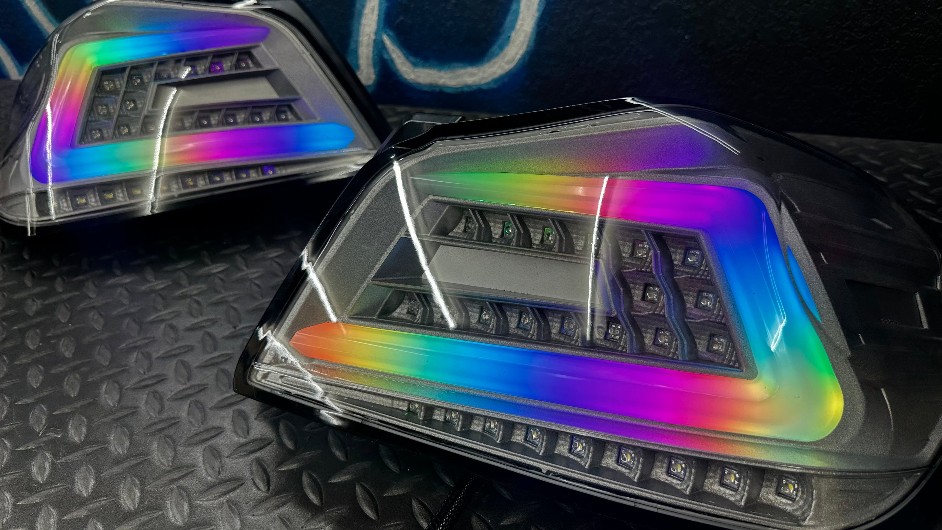 NTXGlow Clear Color Shifting Spec D Tail Lights (2015-2021 Subaru WRX) - JSI Racing 
