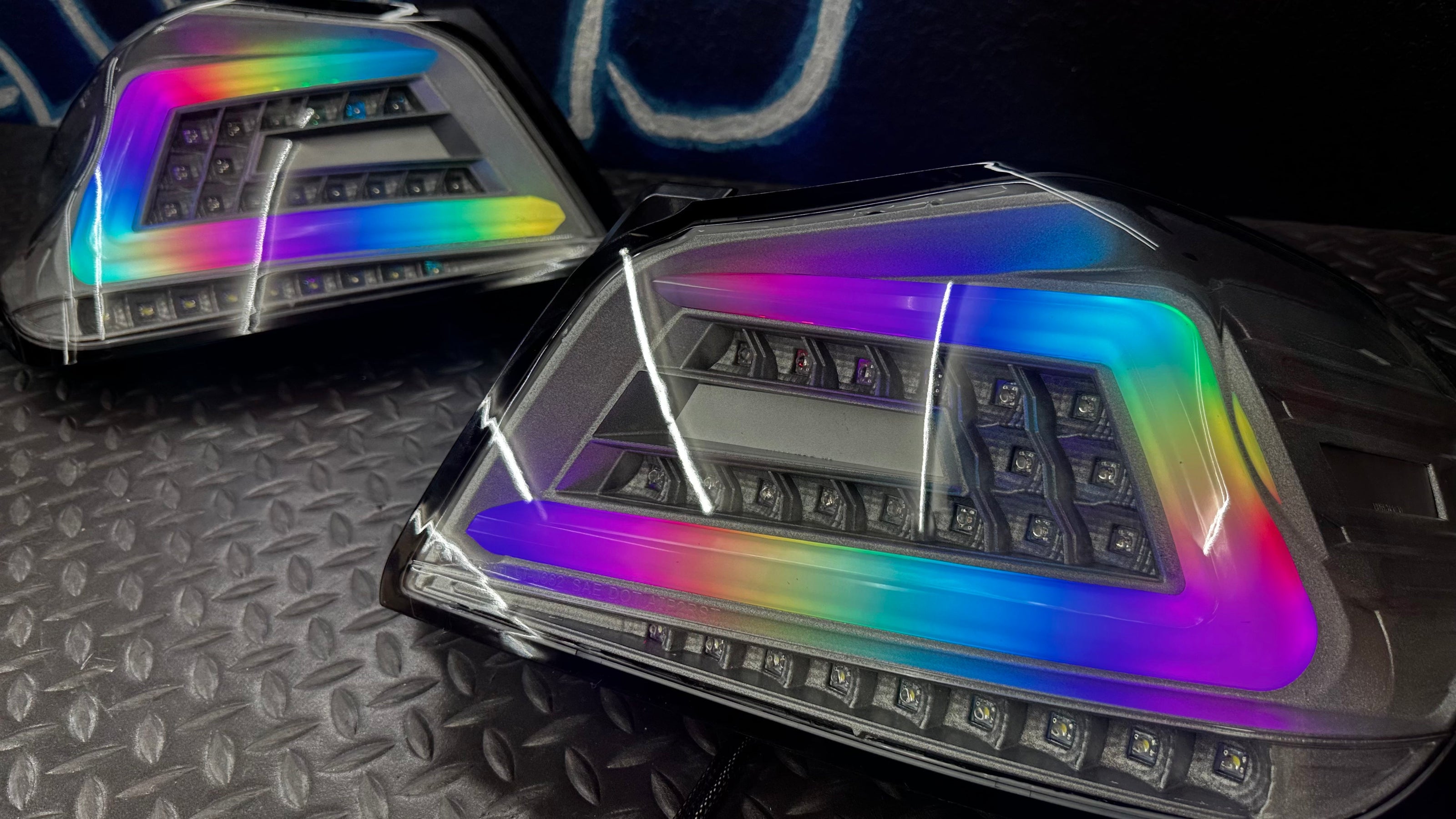 NTXGlow Clear Color Shifting Spec D Tail Lights (2015-2021 Subaru WRX) - JSI Racing 