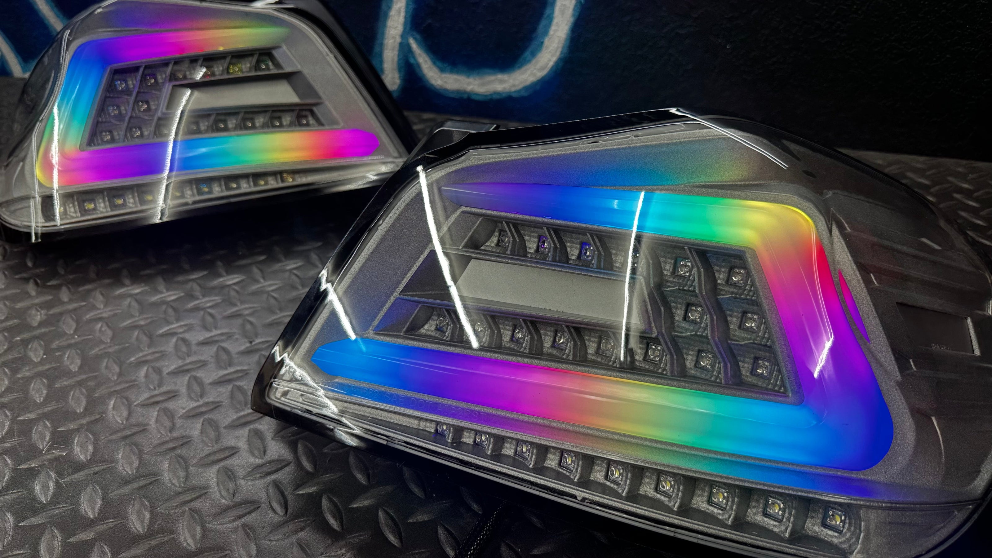 NTXGlow Clear Color Shifting Spec D Tail Lights (2015-2021 Subaru WRX) - JSI Racing 