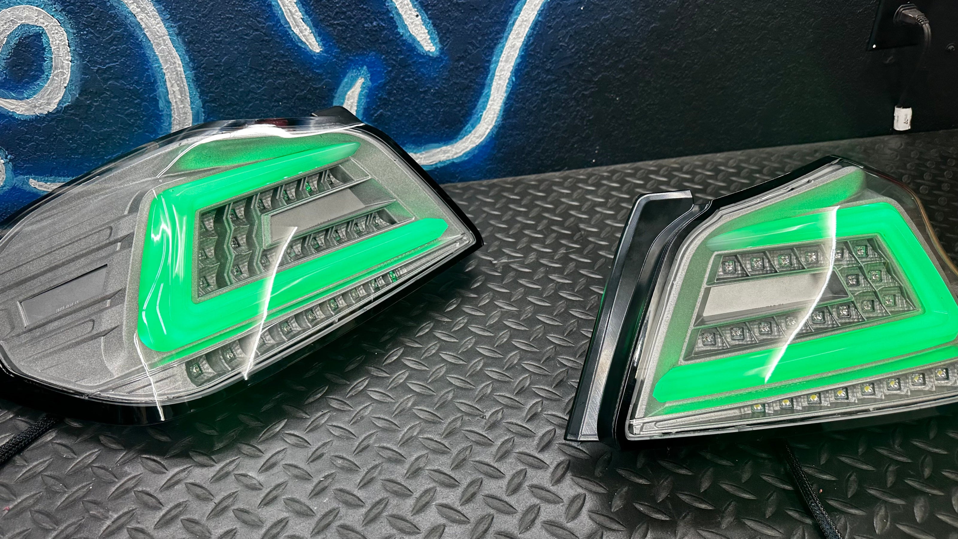 NTXGlow Clear Color Shifting Spec D Tail Lights (2015-2021 Subaru WRX) - JSI Racing 