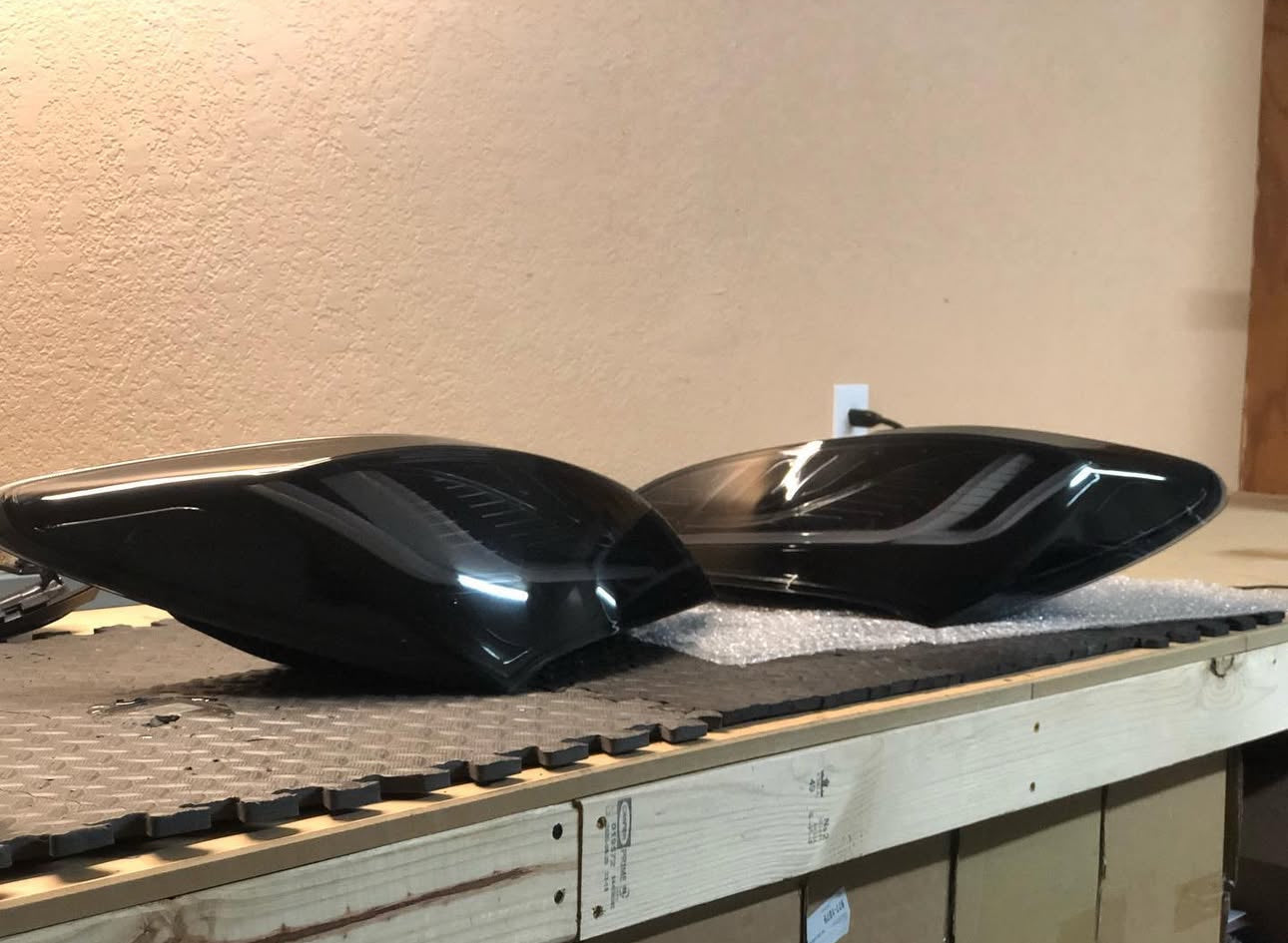 NTXGlow BLACK Eagle Eye Tail Lights (2010-2016 Hyundai Genesis Coupe) - JSI Racing 