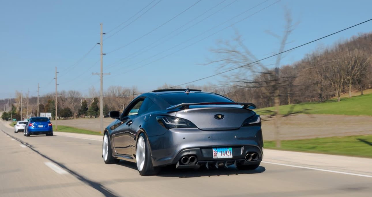 NTXGlow BLACK Eagle Eye Tail Lights (2010-2016 Hyundai Genesis Coupe) - JSI Racing 