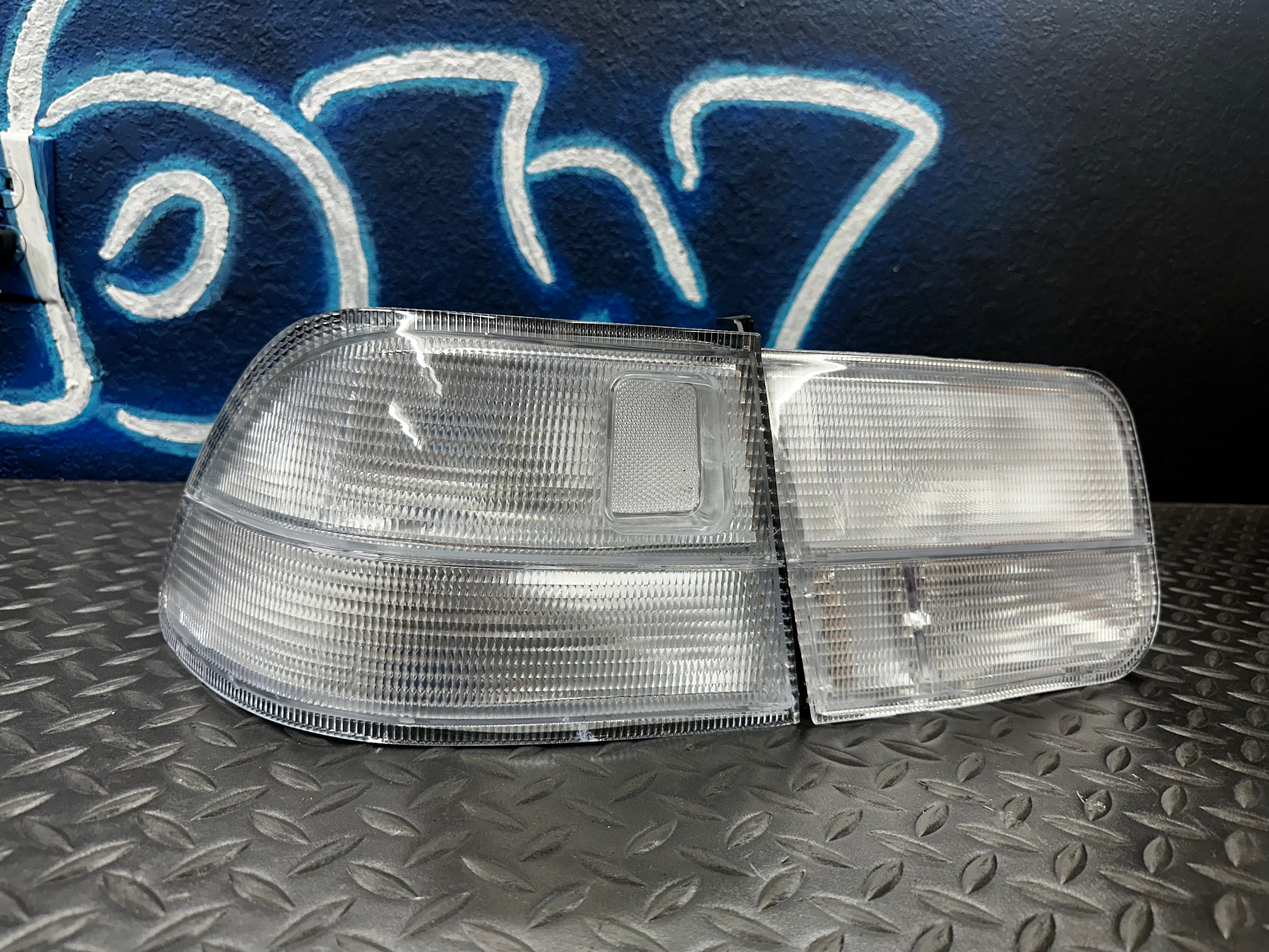 1996-2000 Honda Civic 2d Coupe Ek Jdm Clear 4pcs Rear Tail Light - JSI Racing 