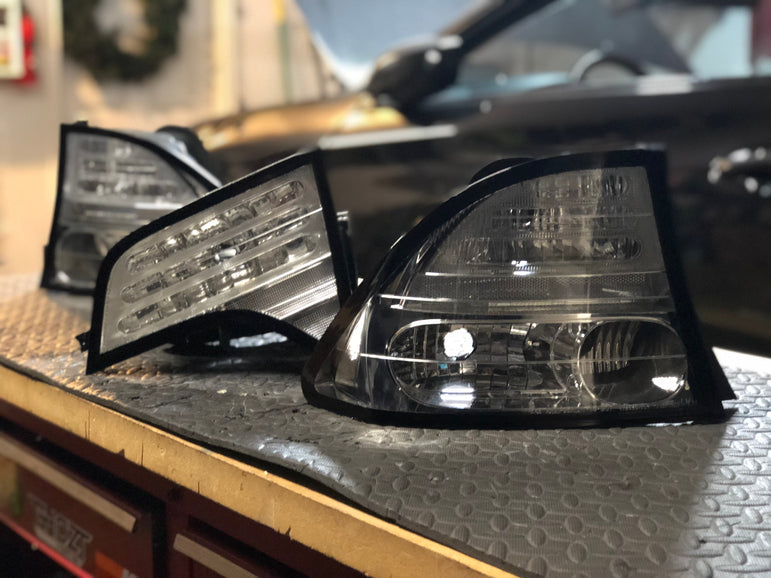 Custom 2006 2011 Honda Civic Sedan Clear Lens Oem Tail Lights - JSI Racing 