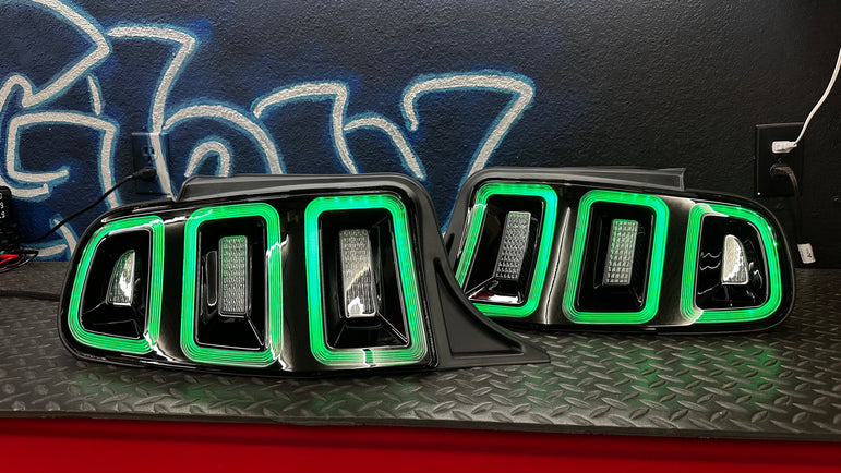 NTXGlow RGB Tail Lights (2010-2014 Ford Mustang) - JSI Racing 