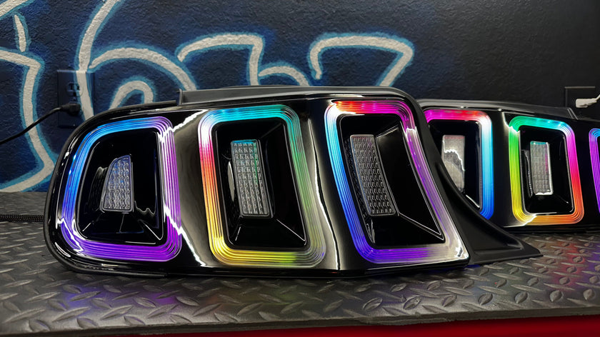 NTXGlow RGB Tail Lights (2010-2014 Ford Mustang) - JSI Racing 