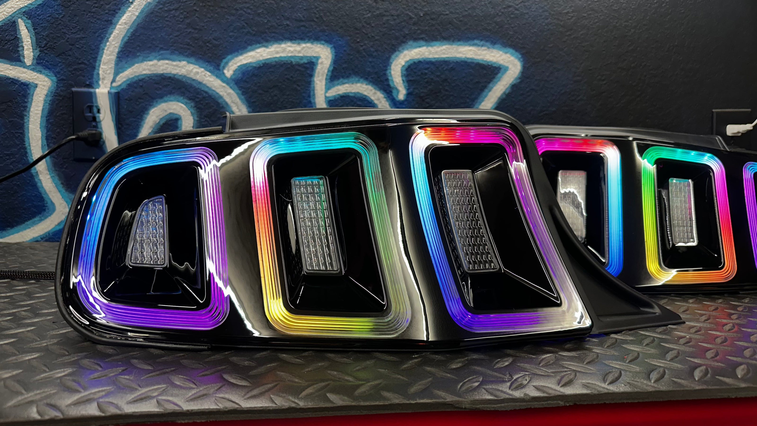 NTXGlow RGB Tail Lights (2010-2014 Ford Mustang) - JSI Racing 
