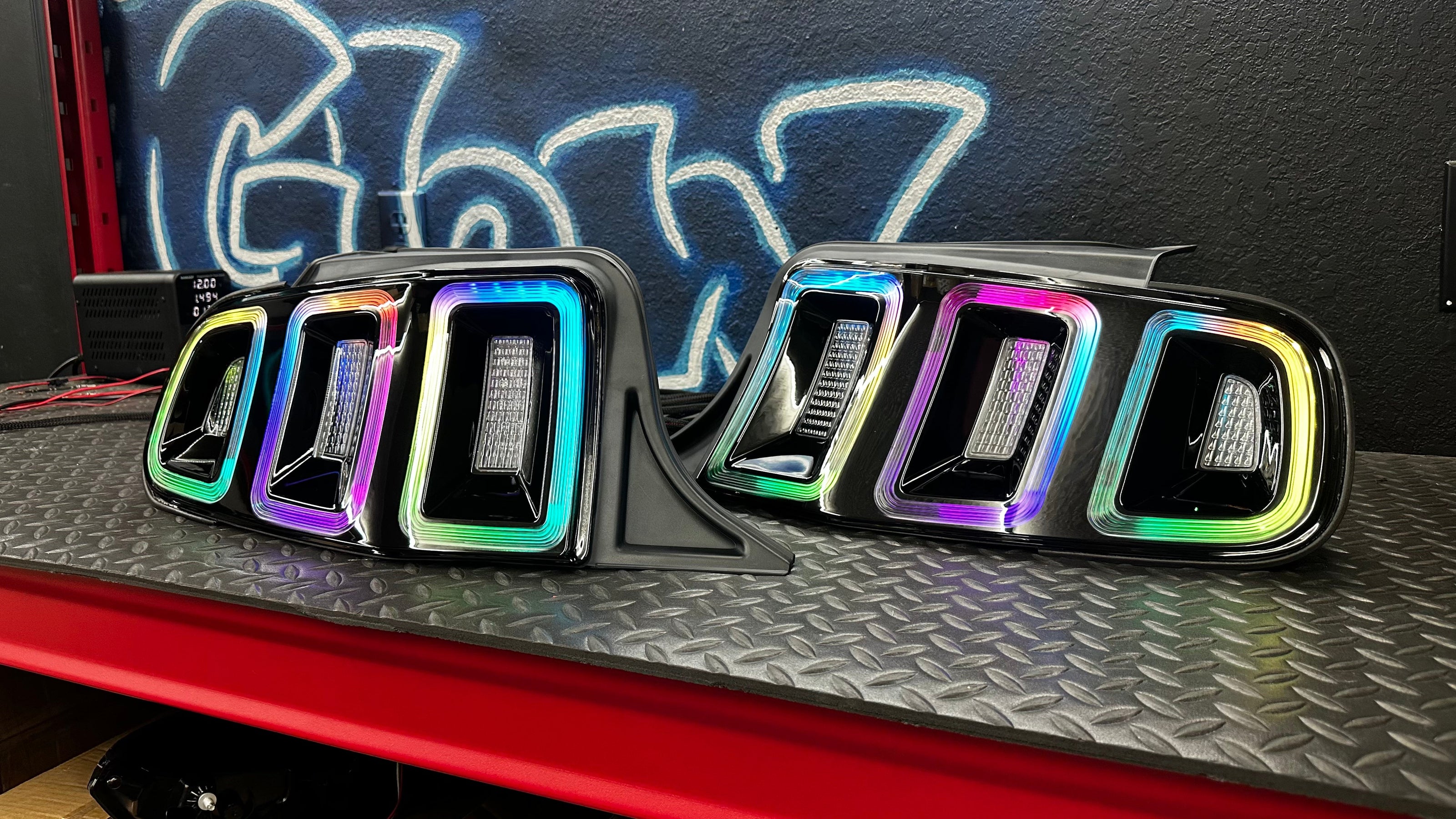 NTXGlow RGB Tail Lights (2010-2014 Ford Mustang) - JSI Racing 