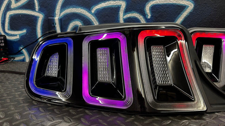NTXGlow RGB Tail Lights (2010-2014 Ford Mustang) - JSI Racing 