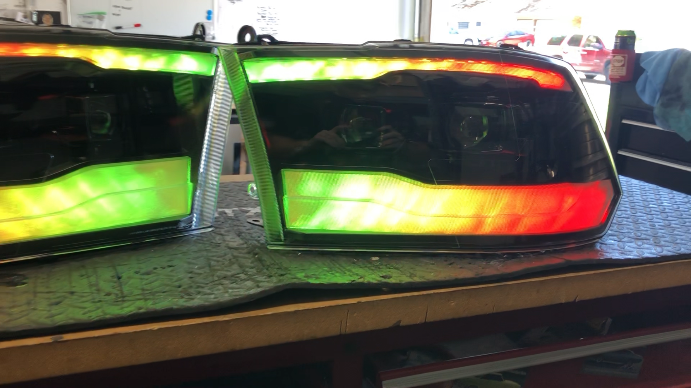 2009-2018 Ram 1500 Color Shifting Headlights - JSI Racing 
