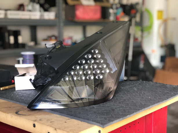 NTXGlow All Black Housing Tail Lights (Nissan 350Z) - JSI Racing 