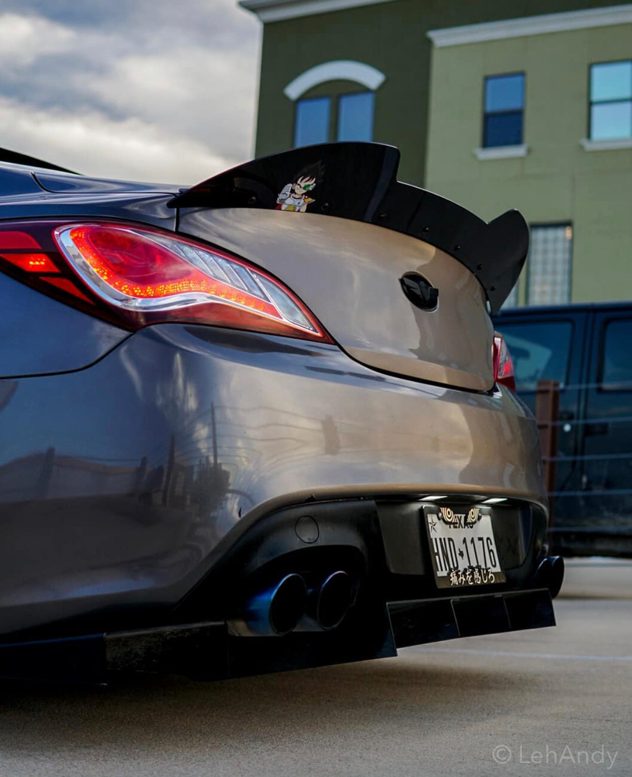 NTXGlow Wicker Bill Spoiler (2010-2016 Genesis Coupe) - JSI Racing 