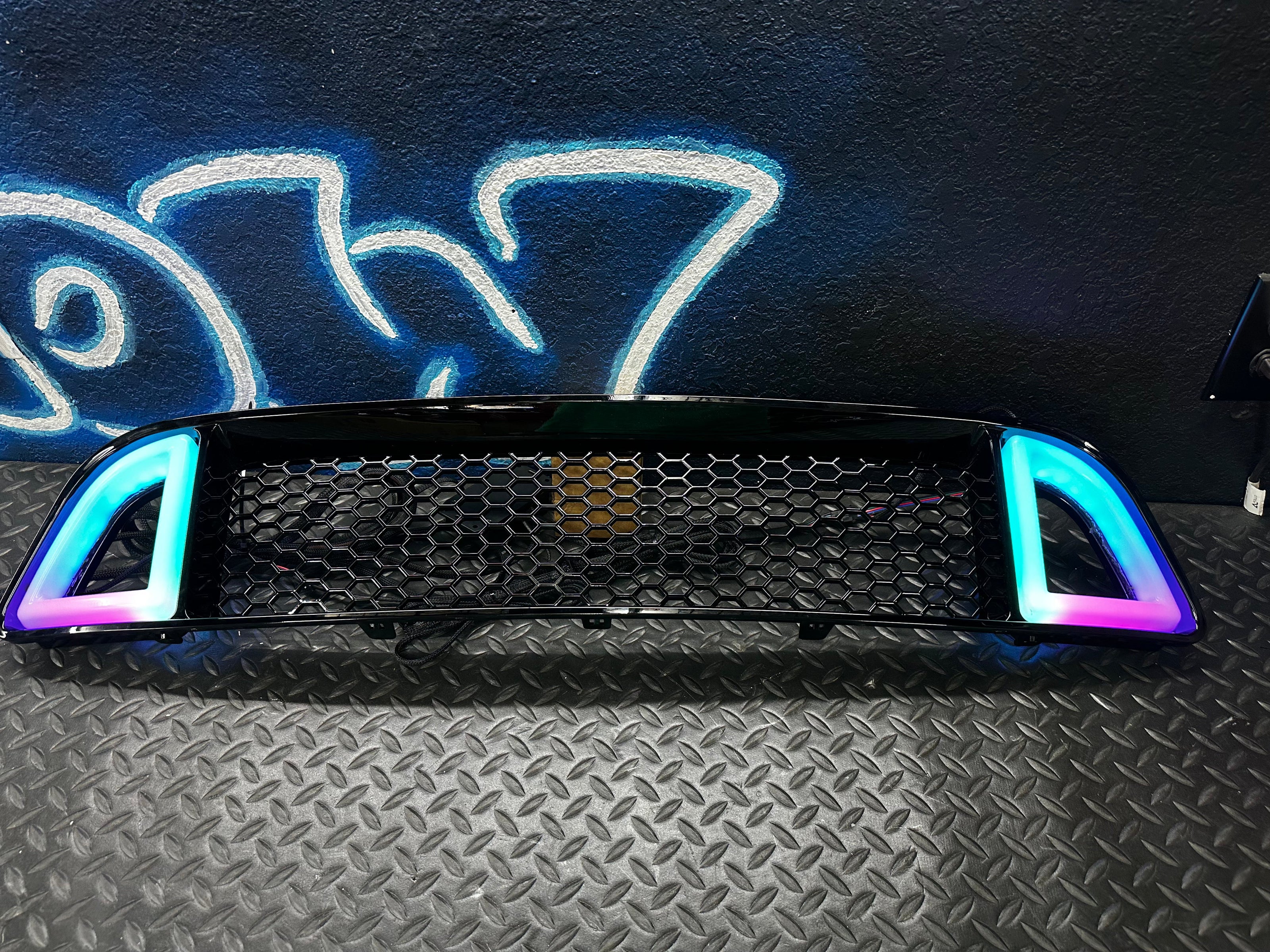 NTXGlow RTR Style RGB Grille (2013-2014 Ford Mustang) - JSI Racing 