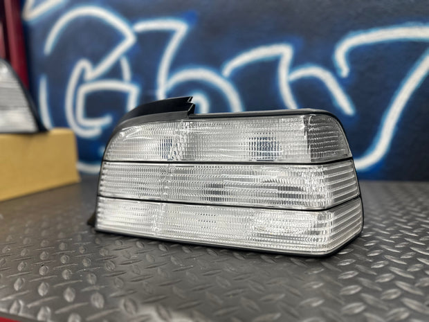 NTXGlow Custom Clear Tail Lights (E36 Coupe/Convertible) - JSI Racing 