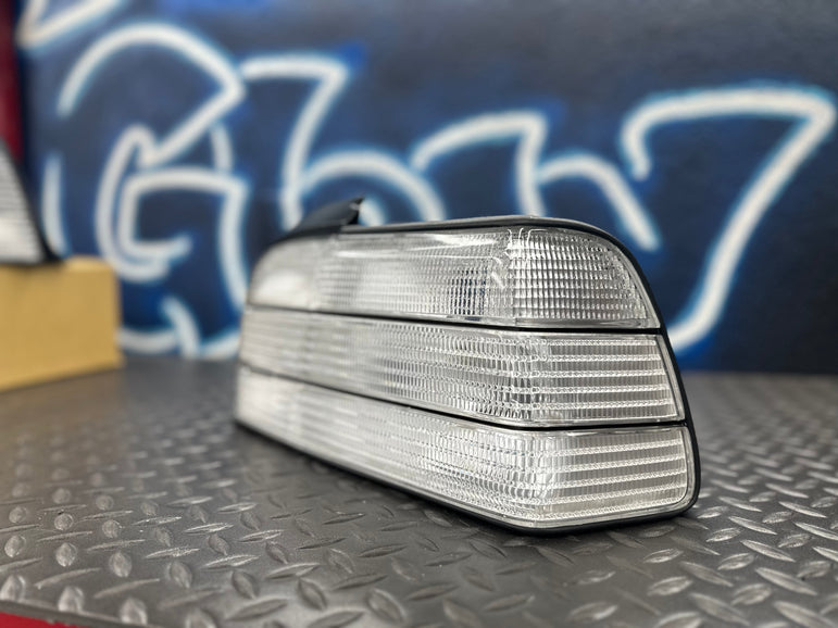 NTXGlow Custom Clear Tail Lights (E36 Coupe/Convertible) - JSI Racing 