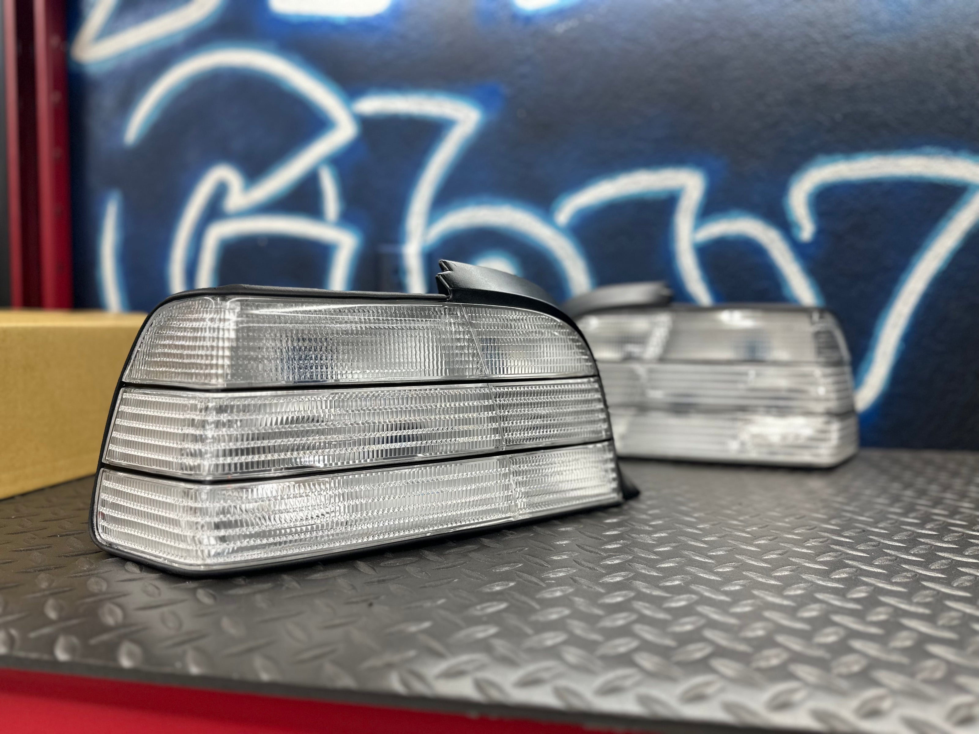 NTXGlow Custom Clear Tail Lights (E36 Coupe/Convertible) - JSI Racing 