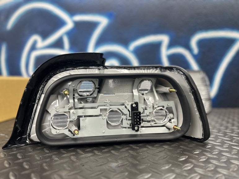 NTXGlow Custom Clear Tail Lights (E36 Coupe/Convertible) - JSI Racing 