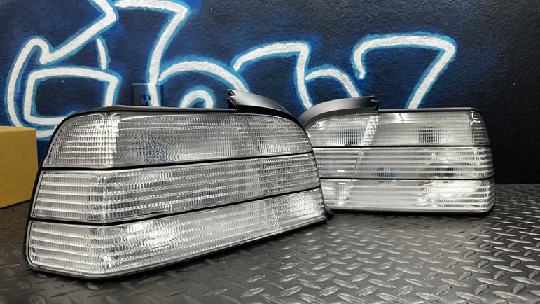 NTXGlow Custom Clear Tail Lights (E36 Coupe/Convertible) - JSI Racing 