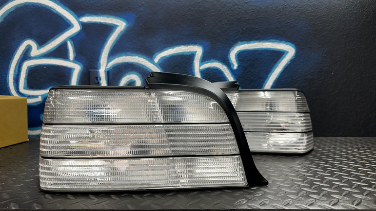NTXGlow Custom Clear Tail Lights (E36 Coupe/Convertible) - JSI Racing 