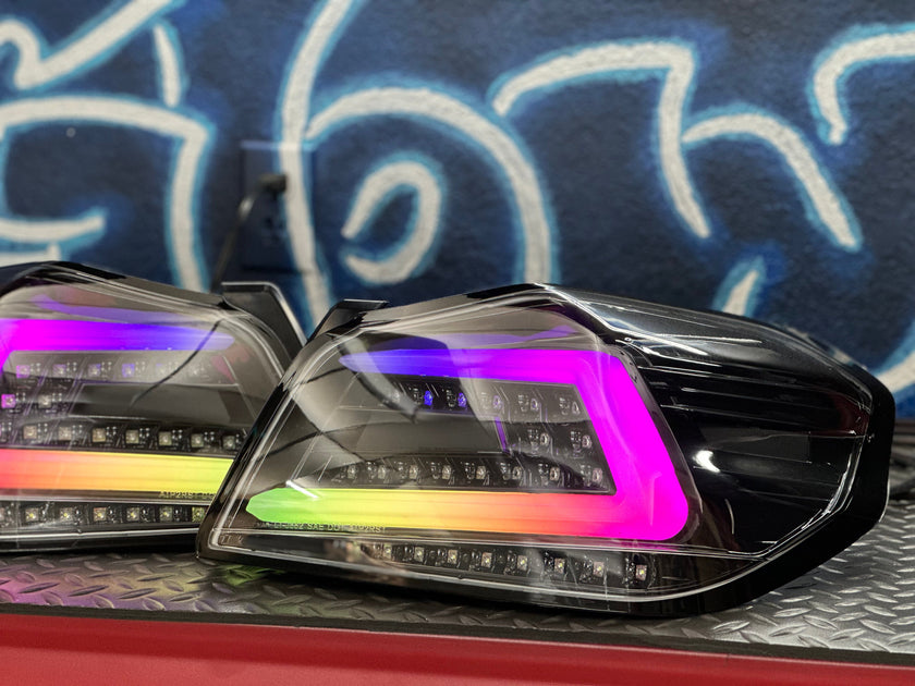 NTXGlow Black Spec D Color Shifting Tail Lights (2015-2021 Subaru WRX) - JSI Racing 